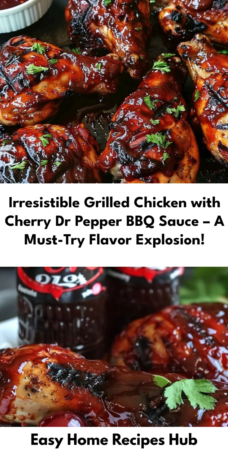 Grilled Chicken with Cherry Dr Pepper Barbecue Sauce