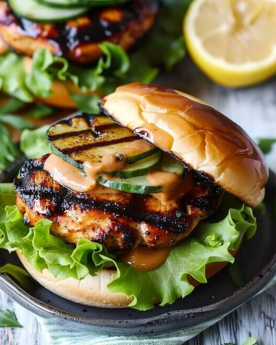 Grilled Hawaiian Chicken Burgers
