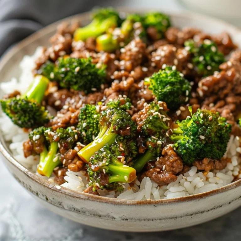 Quick hamburger meat and broccoli recipe for busy families.