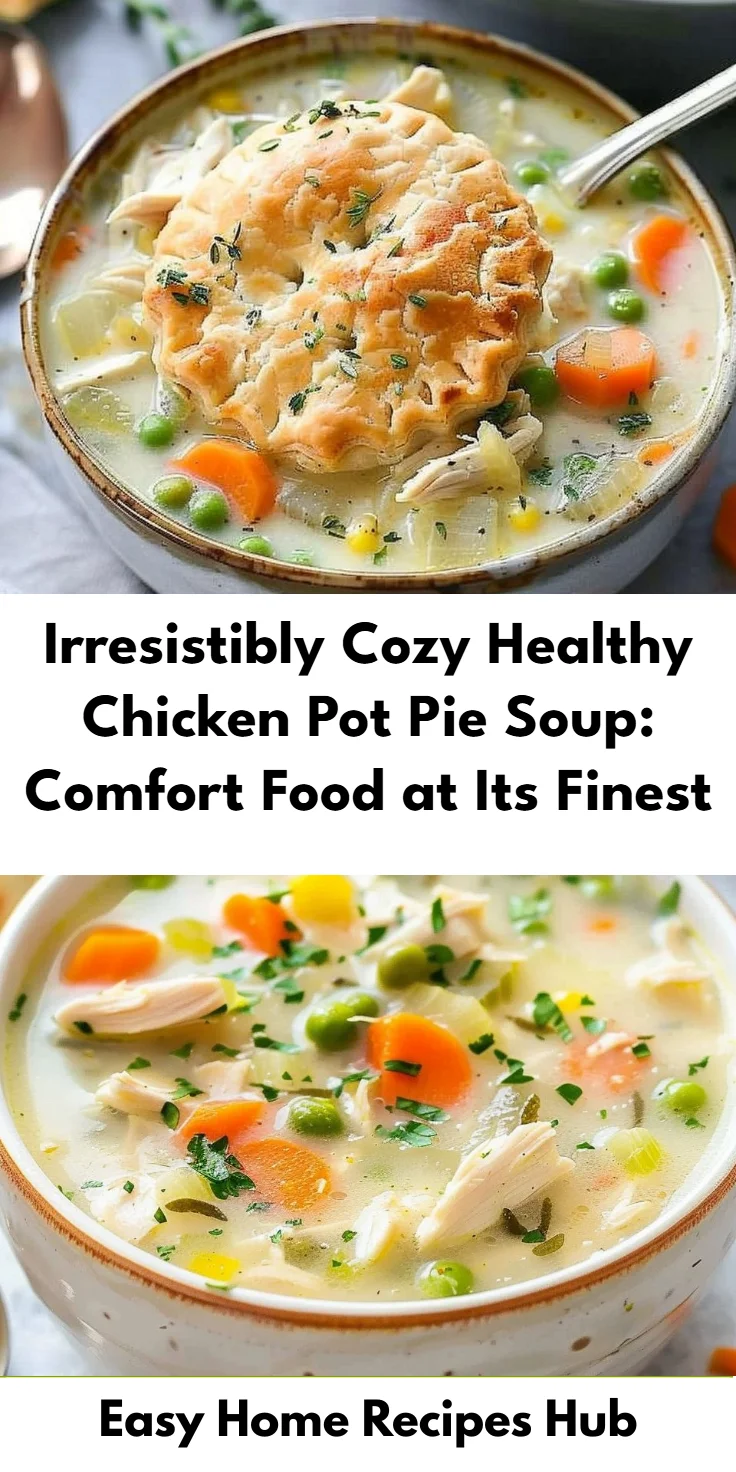 Healthy Chicken Pot Pie Soup: Ultimate 5-Ingredient Comfort Meal