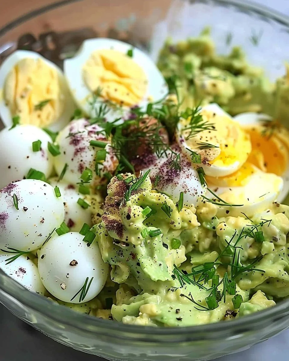 High Protein Avocado Egg Salad (no mayo!)