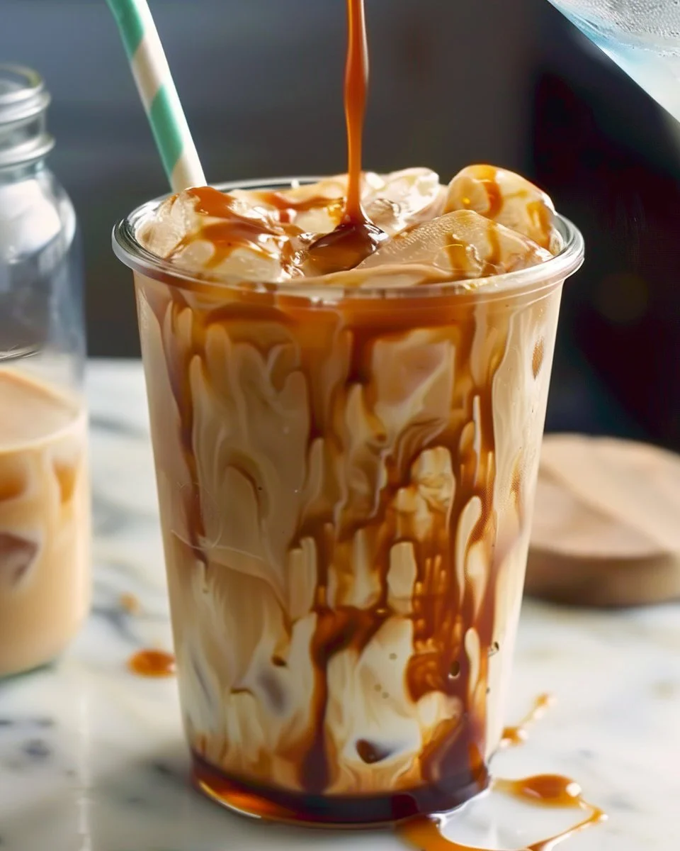 Homemade Caramel Iced Coffee