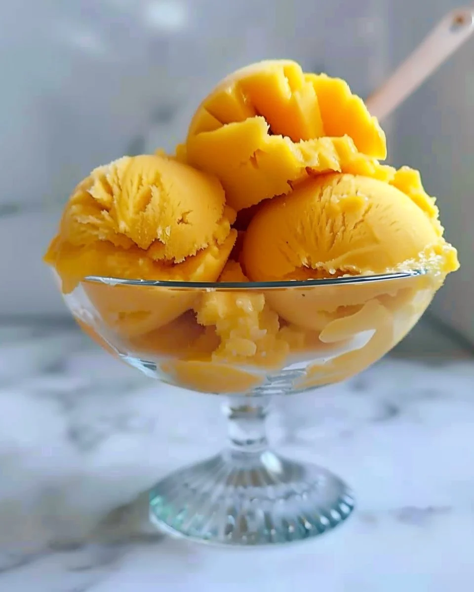 1-Ingredient Mango Sorbet