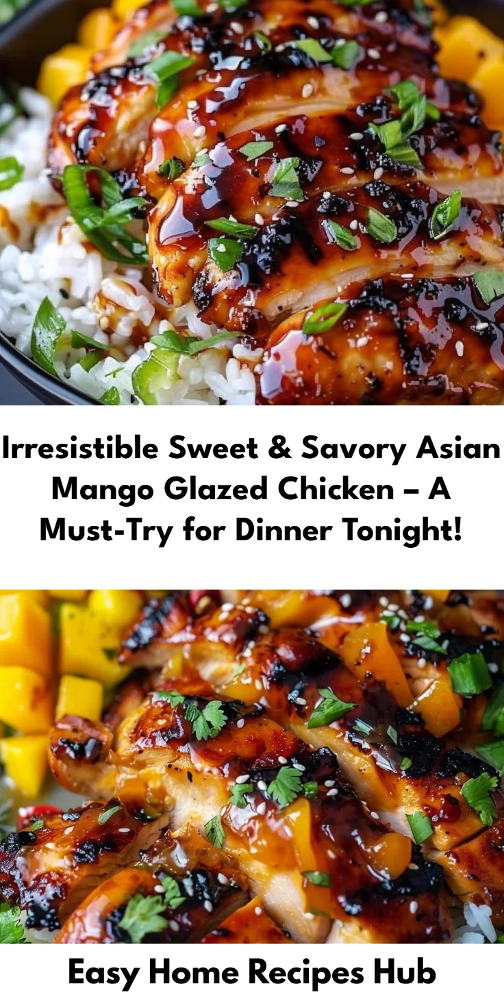 Mango Glazed Chicken with Sweet & Savory Asian Flavor