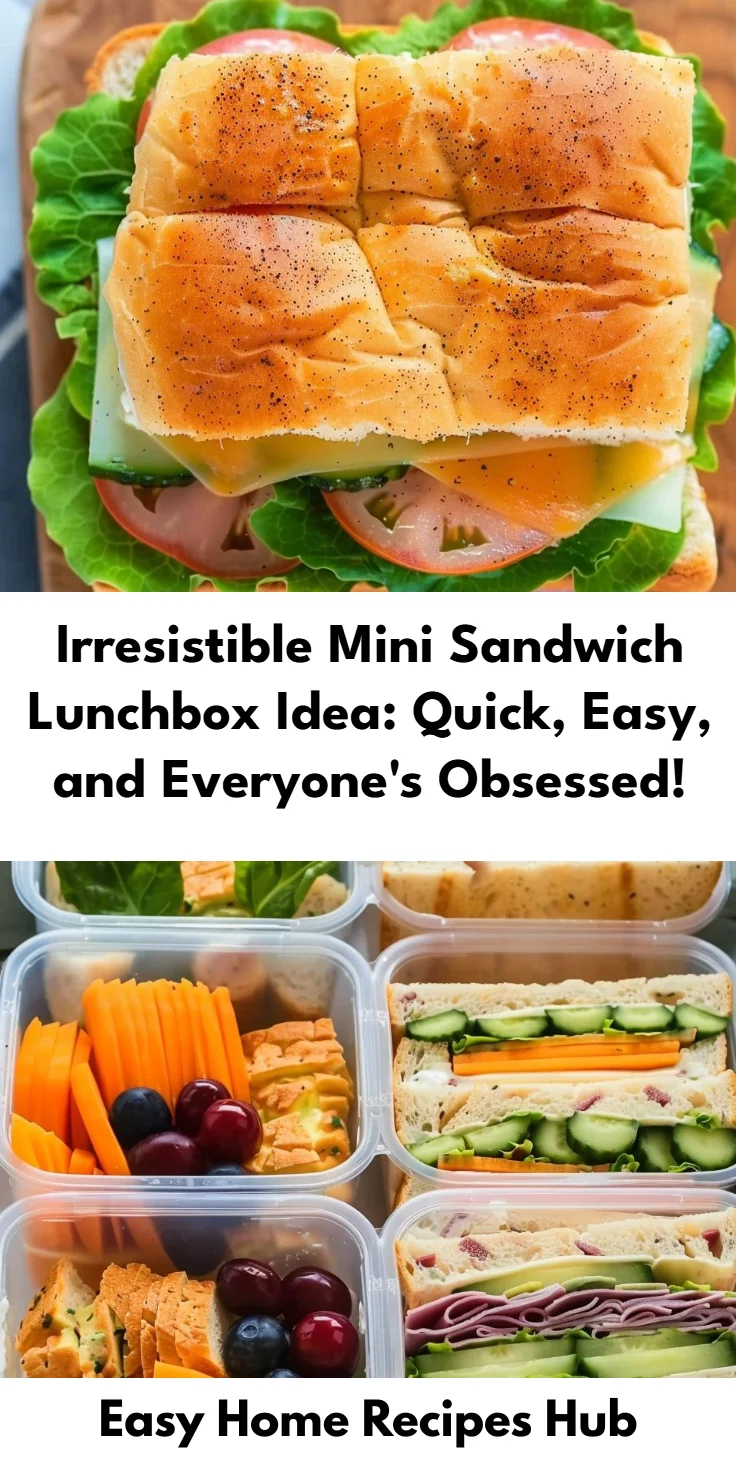 Mini Sandwich Lunchbox Idea for Easy Lunches