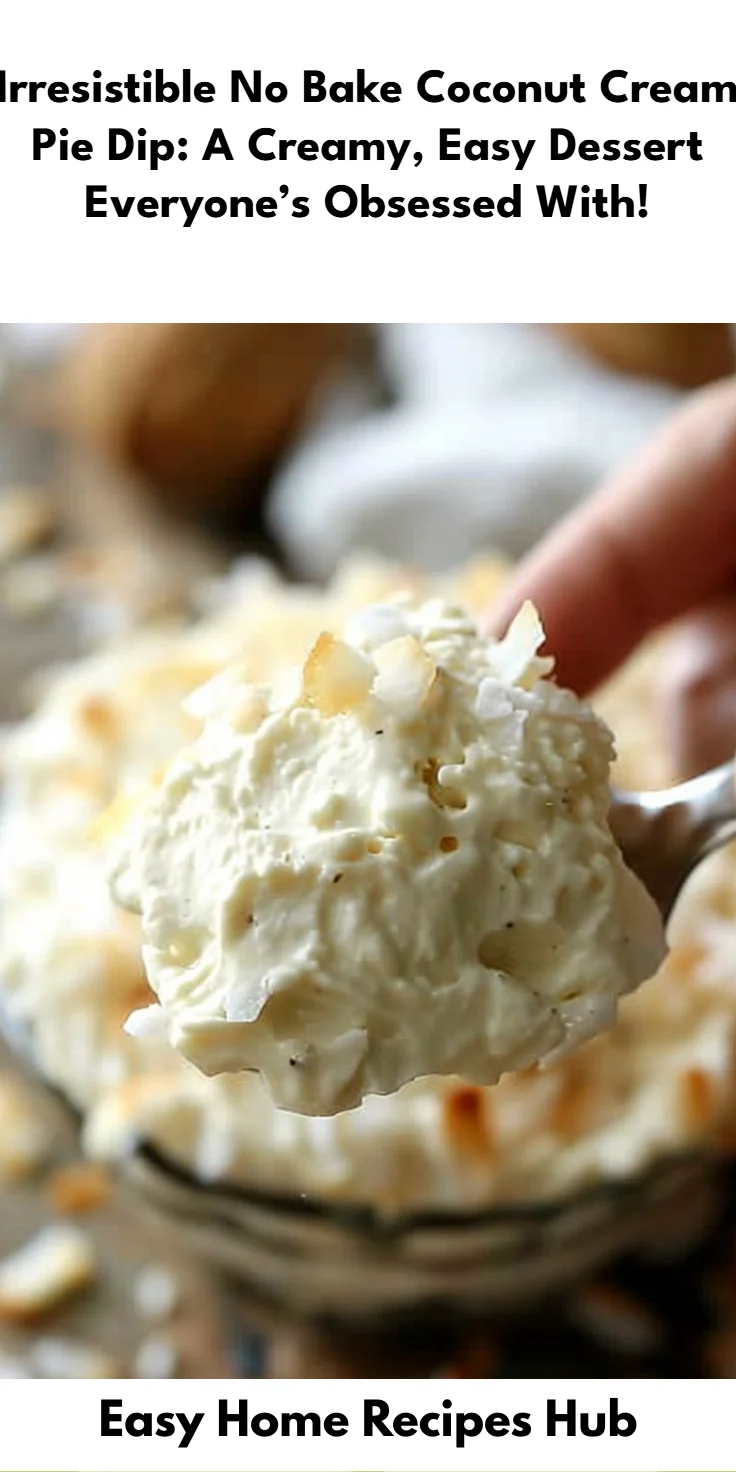 No Bake Coconut Cream Pie Dip Recipe for Easy Desserts