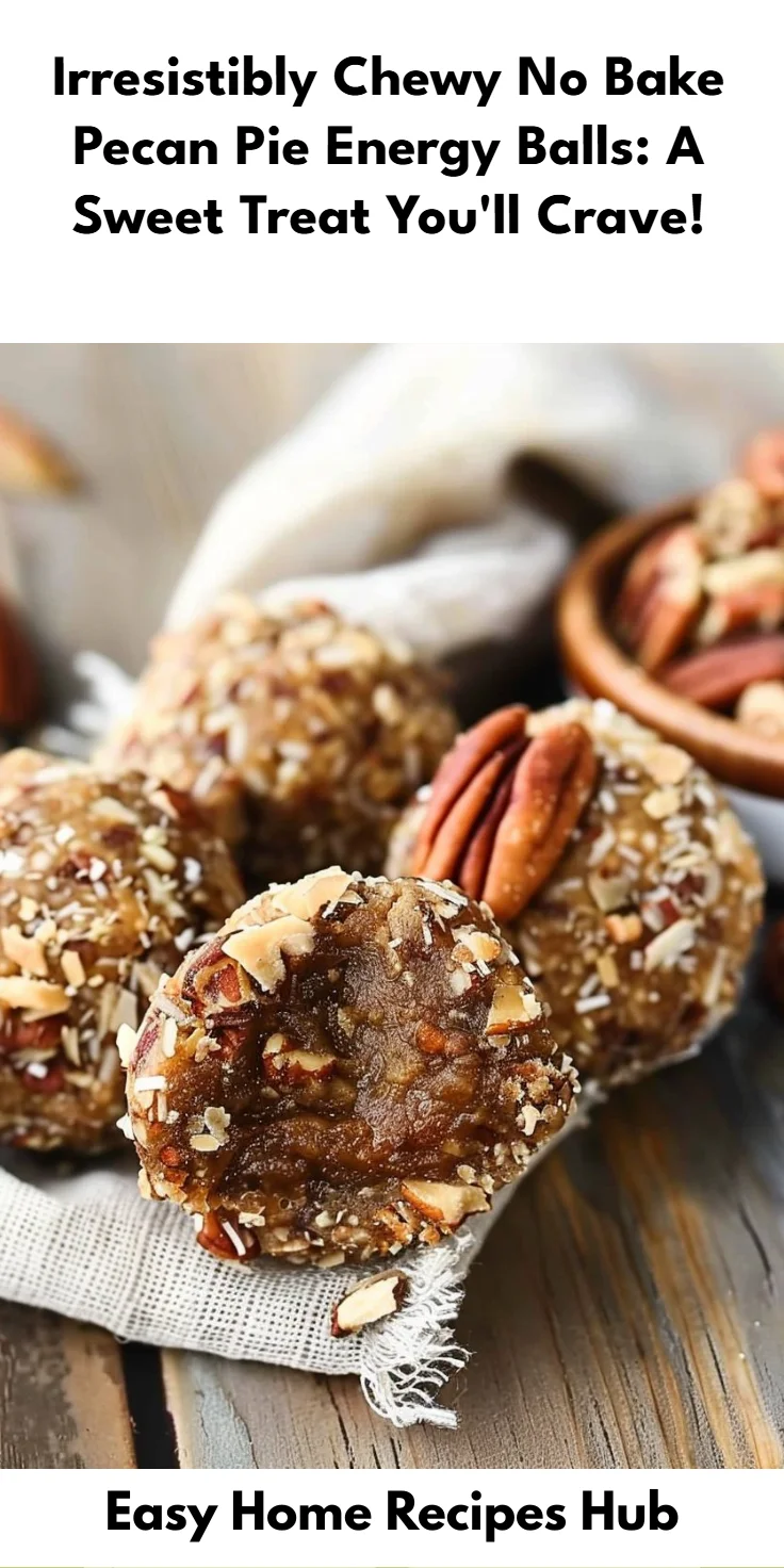 No Bake Pecan Pie Energy Balls: 5-Min Prep for a Delicious Snack