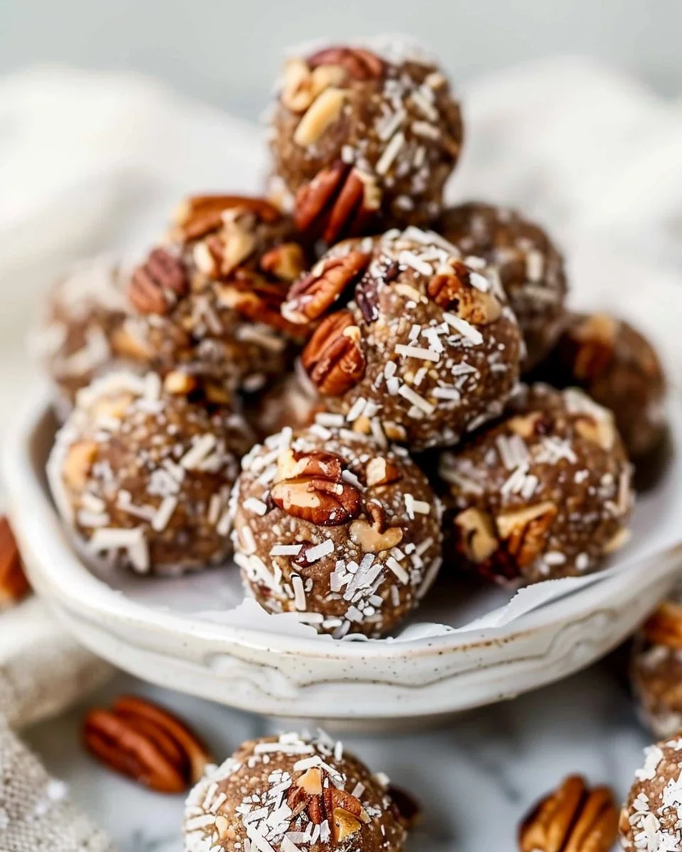No Bake Pecan Pie Energy Balls