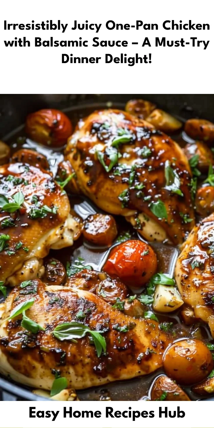 One-Pan Juicy Chicken with Balsamic Sauce