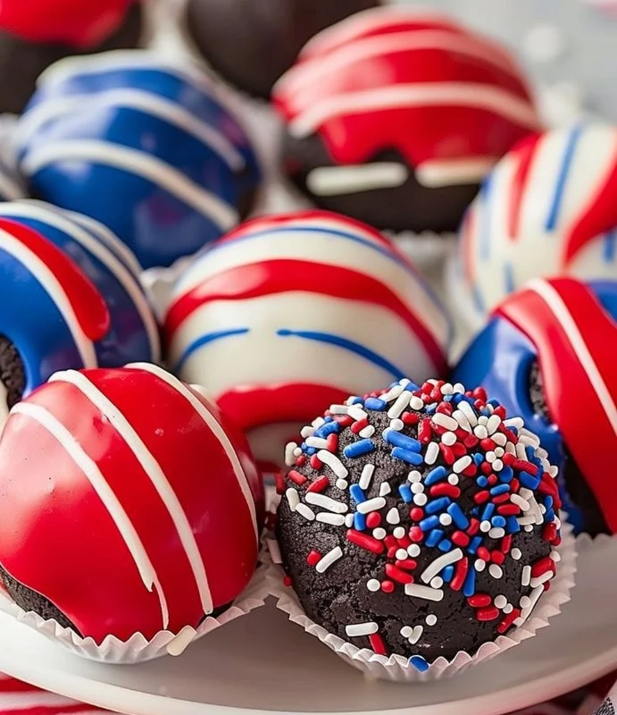 Patriotic Oreo Balls