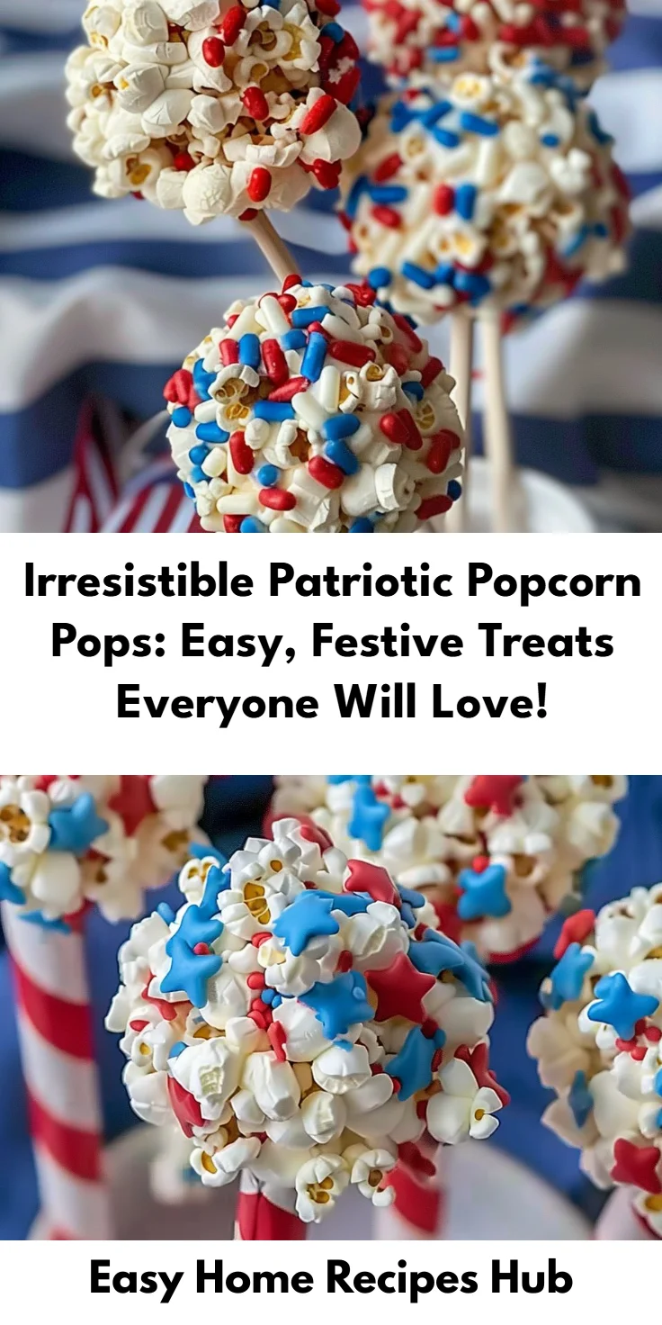 Patriotic Popcorn Pops Recipe: Easy Red, White, and Blue Snack