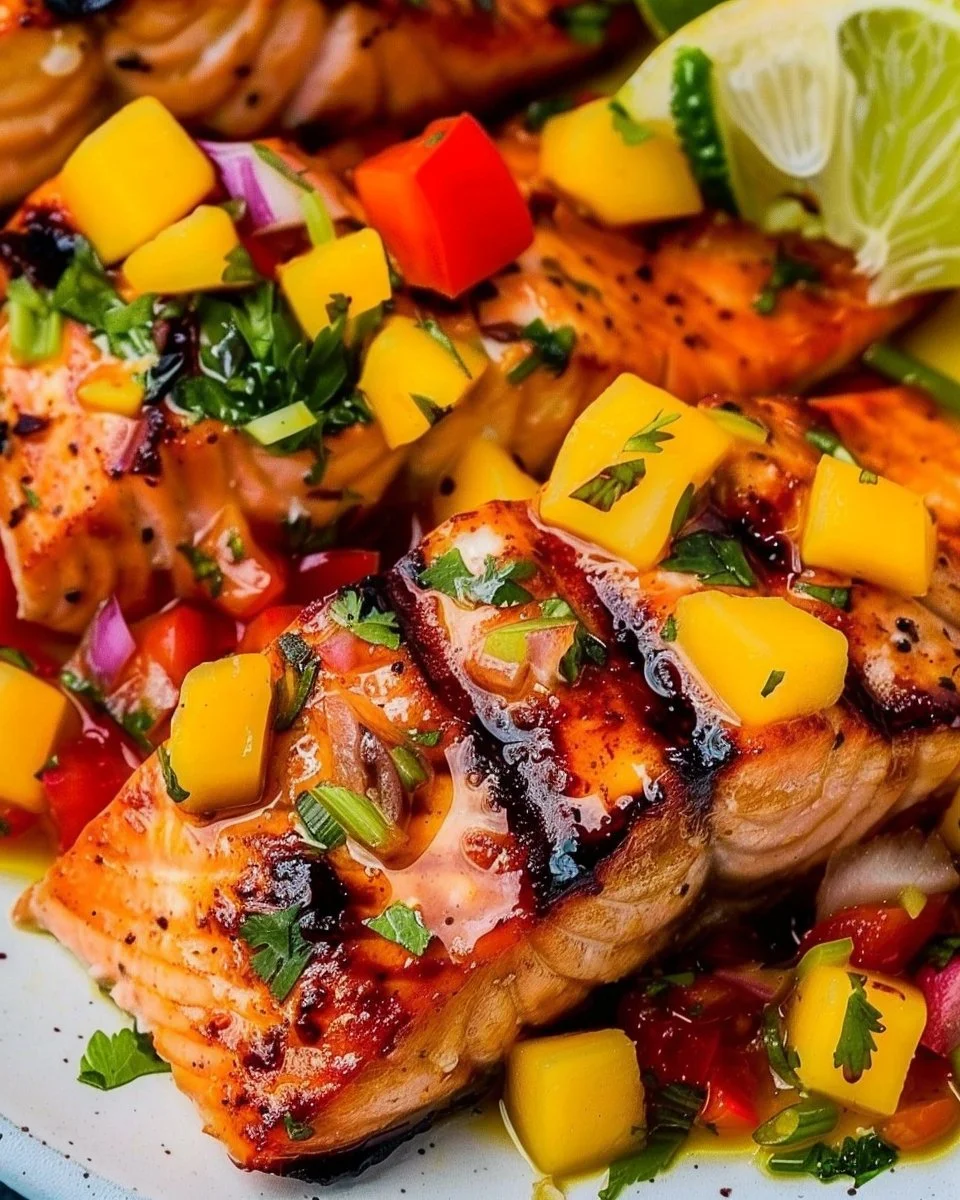 Salmon with Mango Salsa
