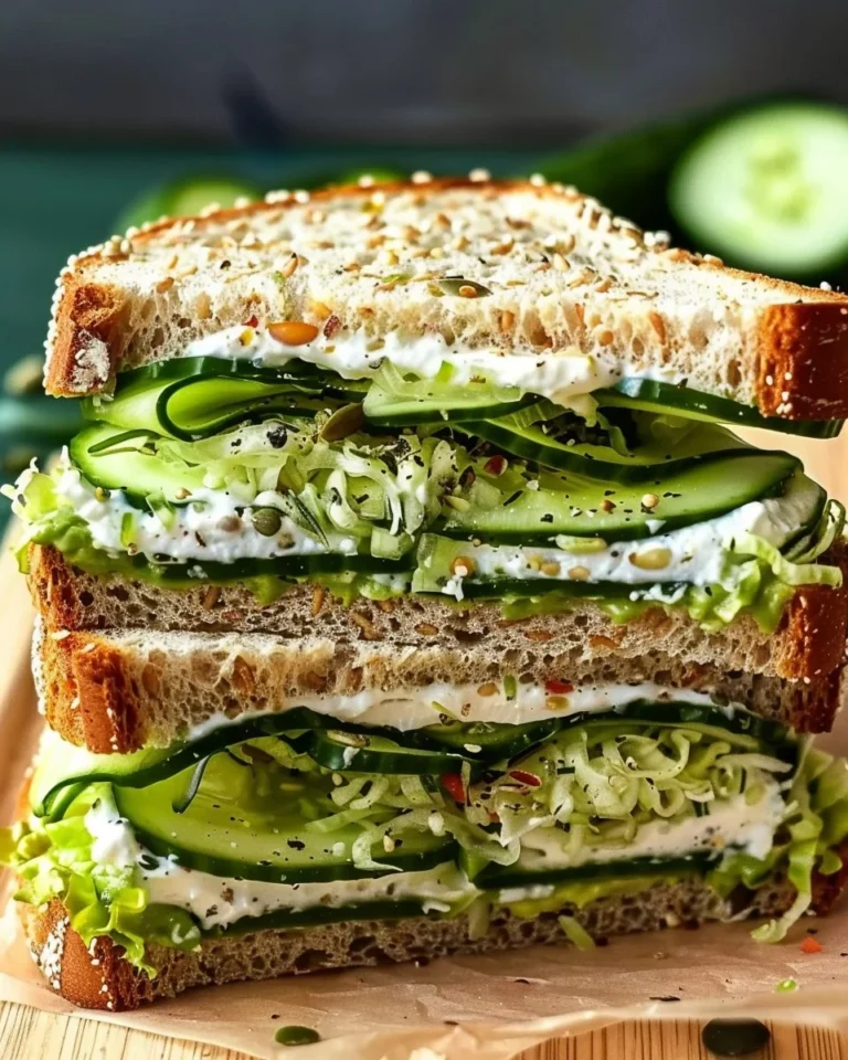 Simple cucumber sandwich on a plate, ideal for tea or light refreshments