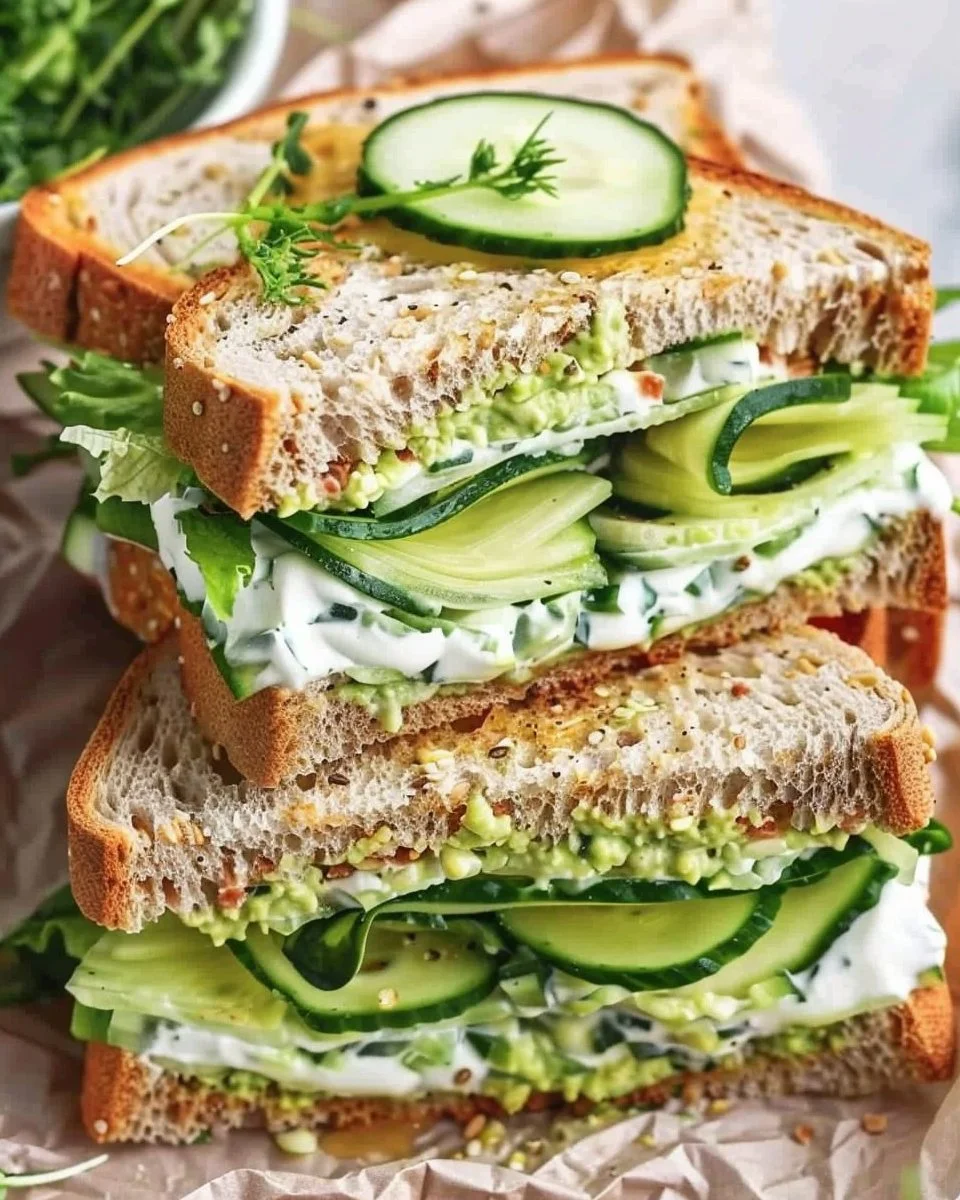 Simple Cucumber Sandwich