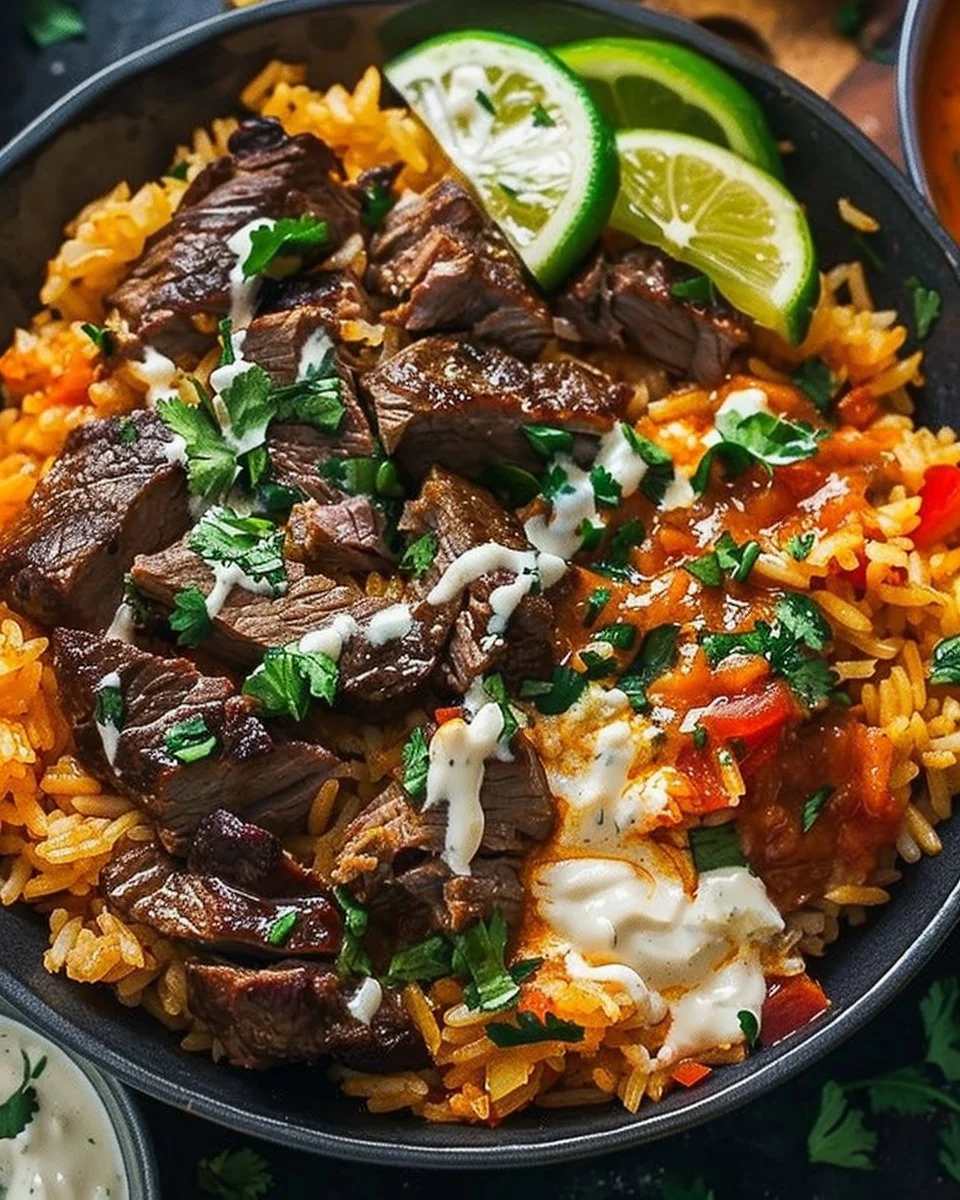 Steak and Queso Rice Bowl
