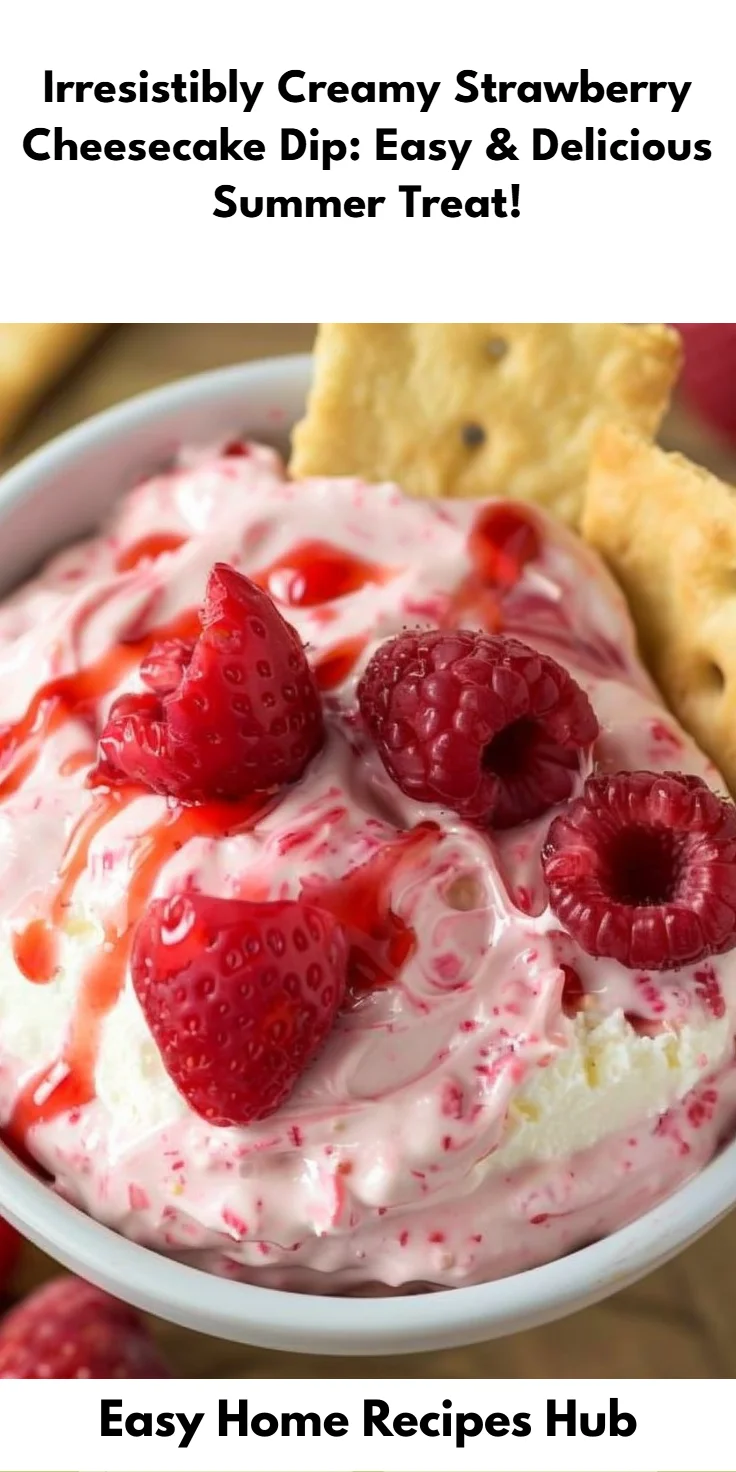 Strawberry Cheesecake Dip: Creamy No-Bake Recipe