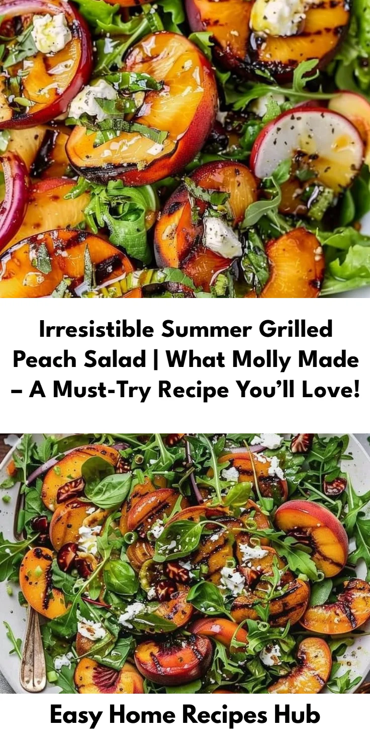 Summer Grilled Peach Salad Recipe - Fresh and Easy