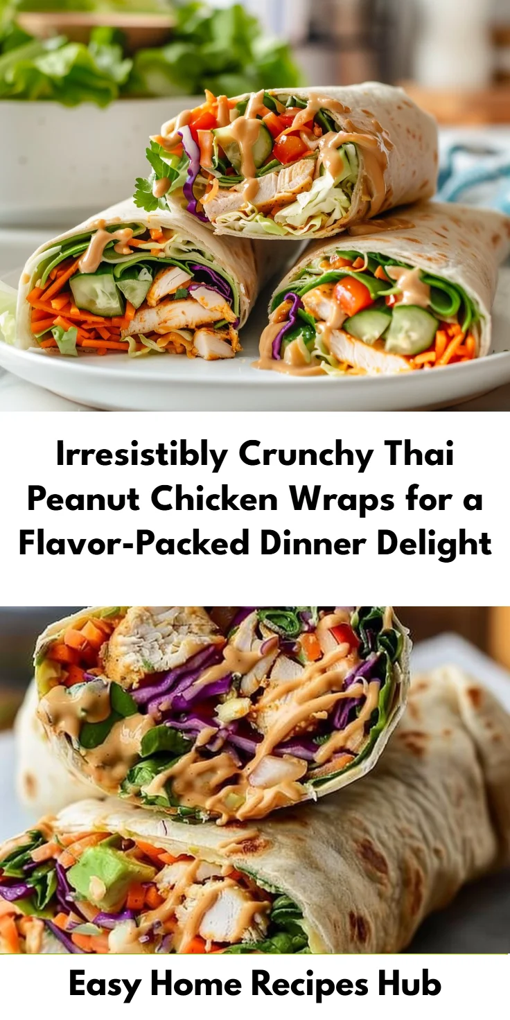 Thai Peanut Chicken Wraps: Quick 15-Minute Protein-Packed Lunch