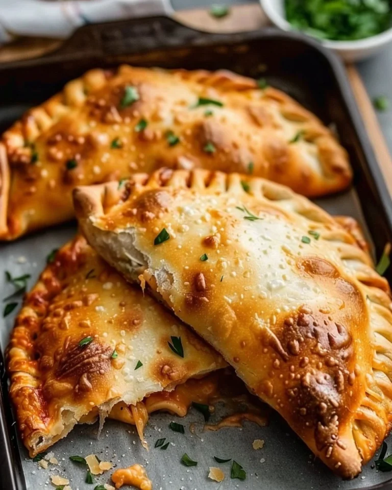 Delicious air fryer calzones served on a plate