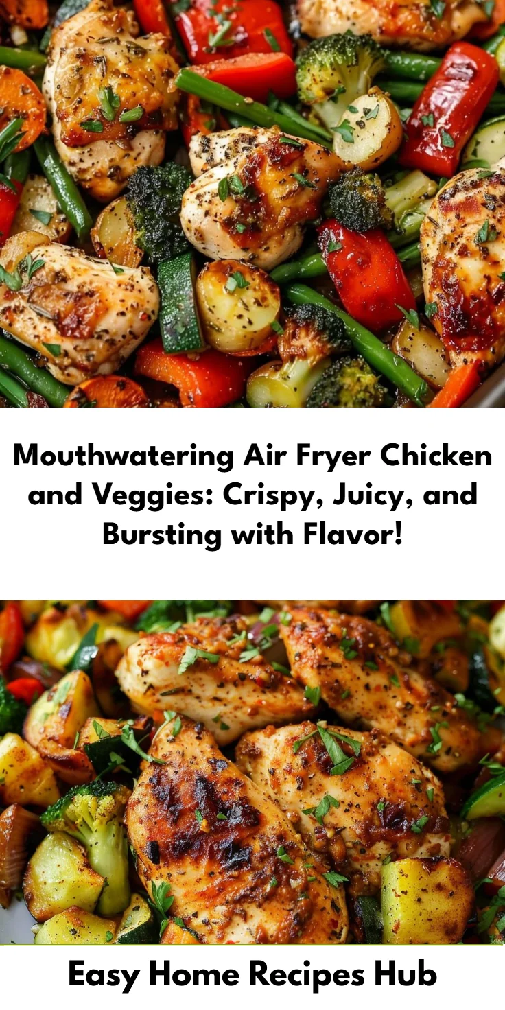 Air Fryer Chicken with Veggies
