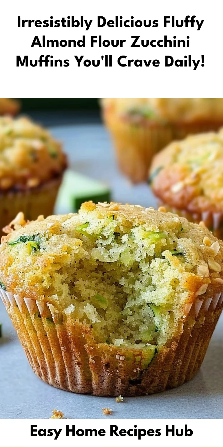 Almond Flour Zucchini Muffins - Fluffy and Easy