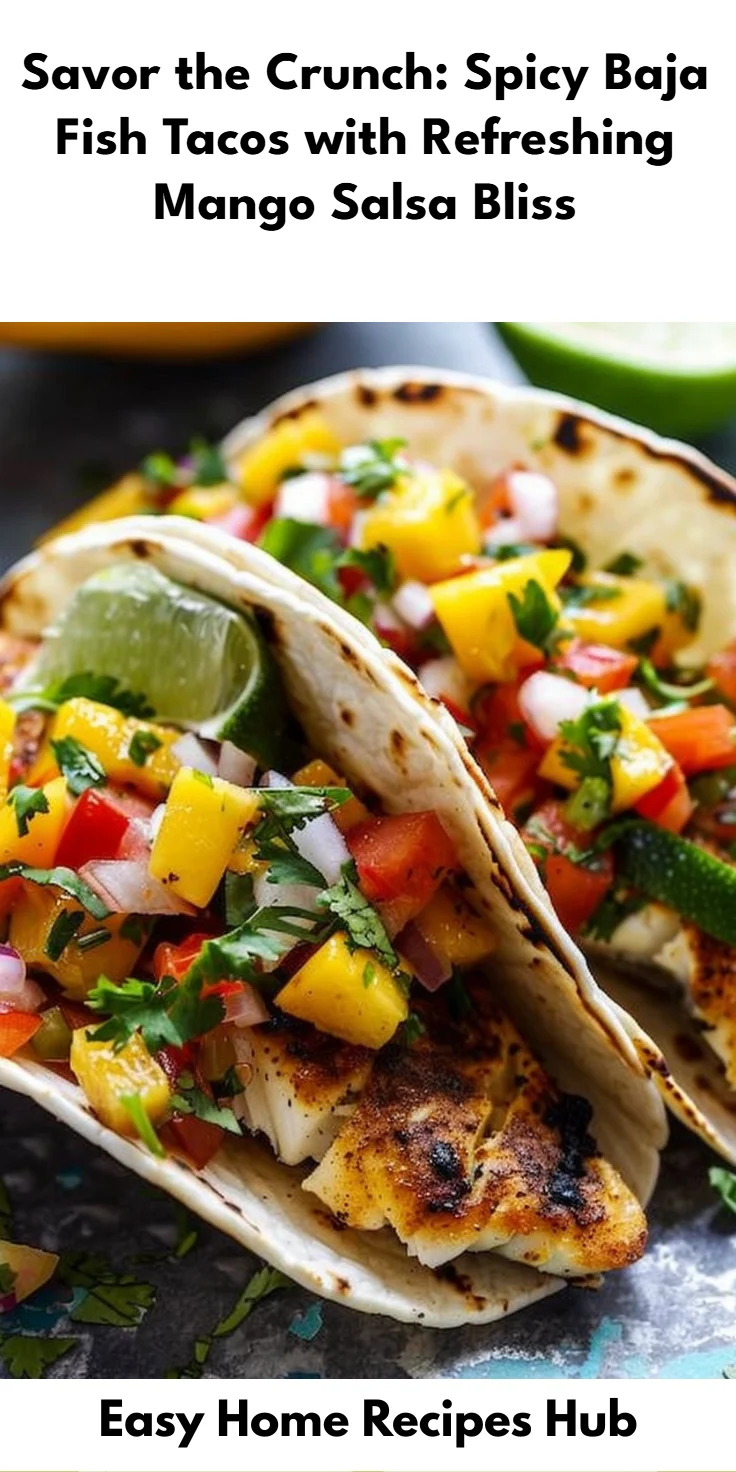 Baja Fish Tacos with Mango Salsa