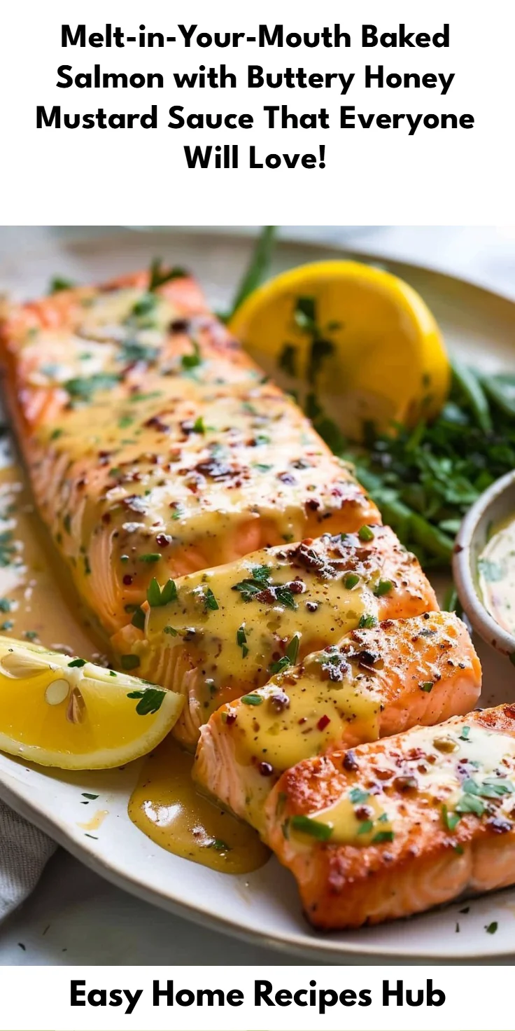 Baked Salmon with Honey Mustard Sauce