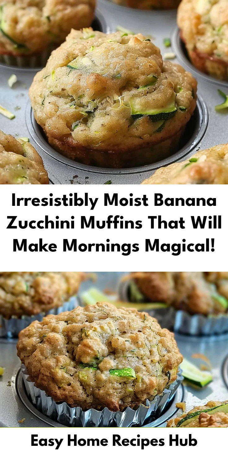 Banana and Zucchini Muffins