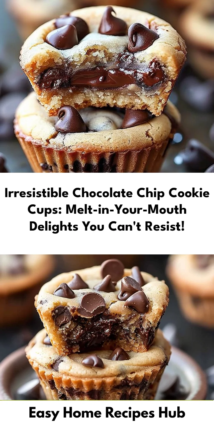 Chocolate Chip Cookie Cups Recipe