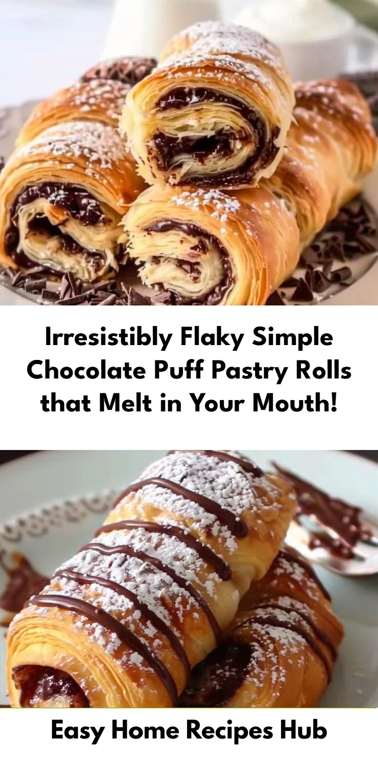Chocolate Puff Pastry Rolls