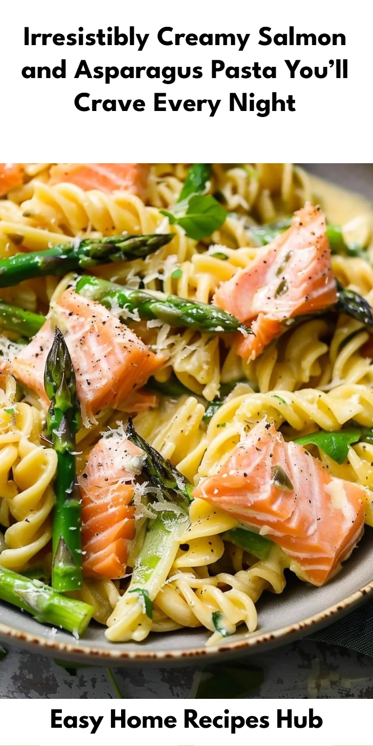 Creamy Salmon Pasta with Asparagus