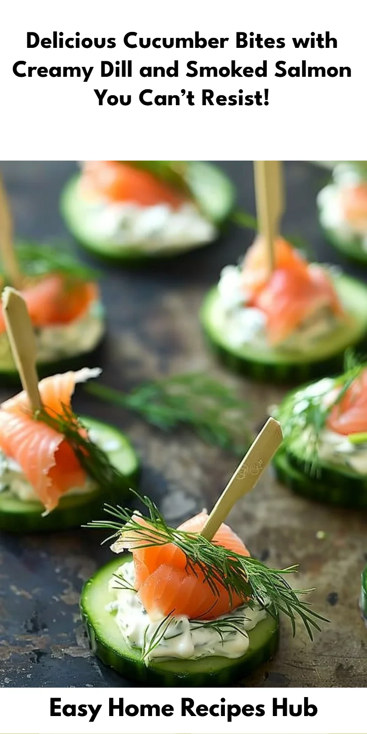 Cucumber Bites with Creamy Dill and Smoked Salmon