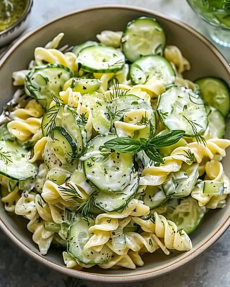 Cucumber Pasta Salad