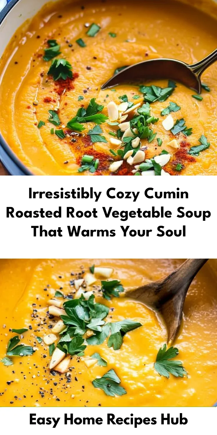 Cumin Roasted Root Vegetable Soup
