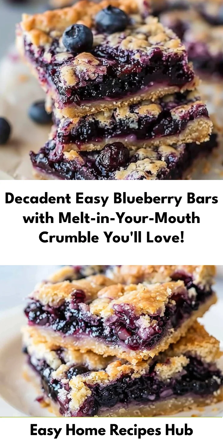 Easy Blueberry Bars Recipe