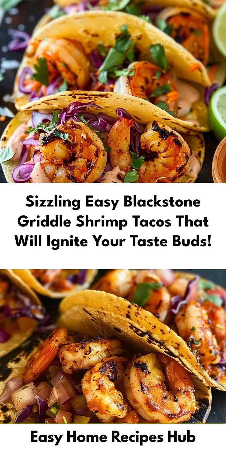 Easy Shrimp Tacos on a Blackstone Griddle