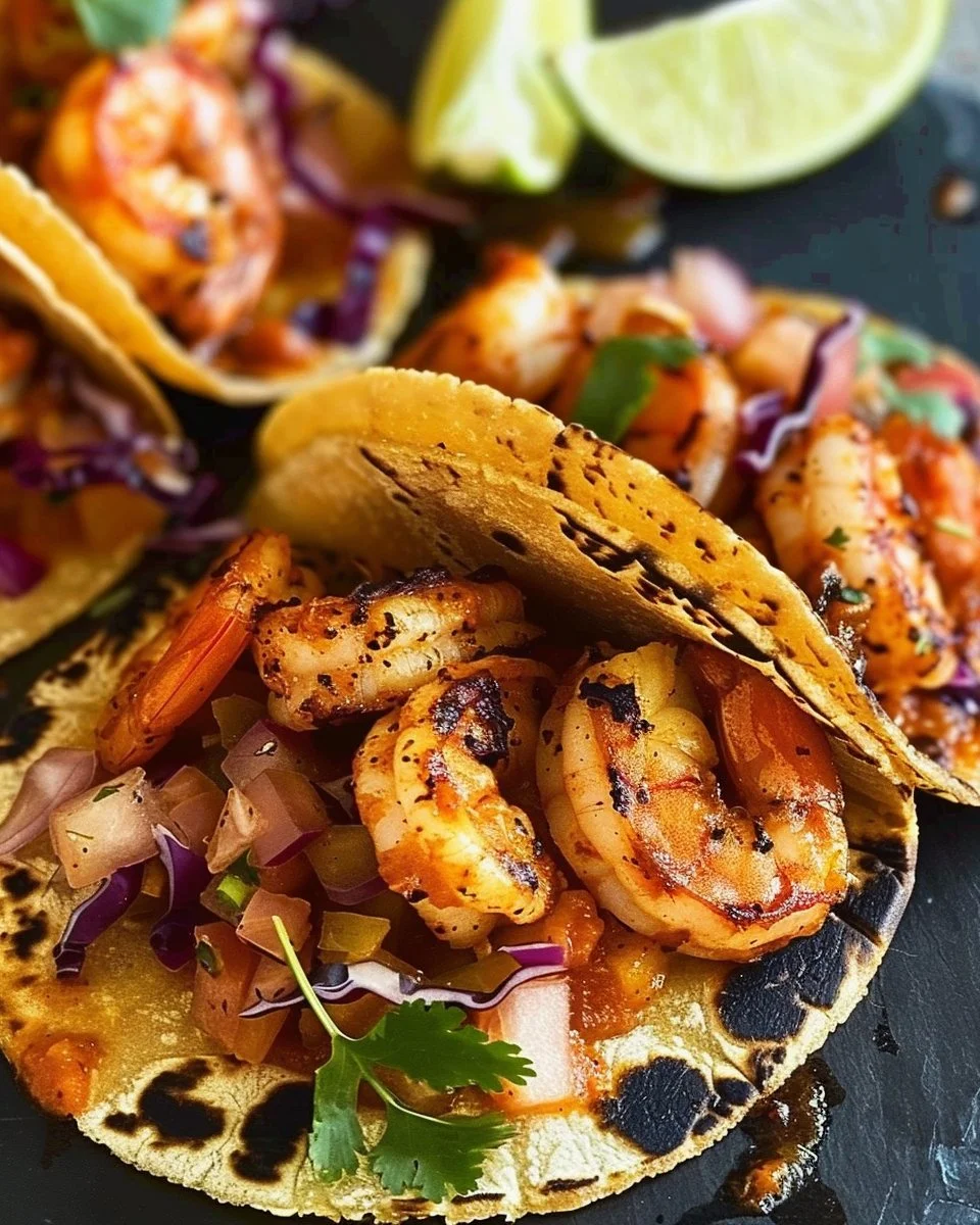 Easy Blackstone Griddle Shrimp Tacos