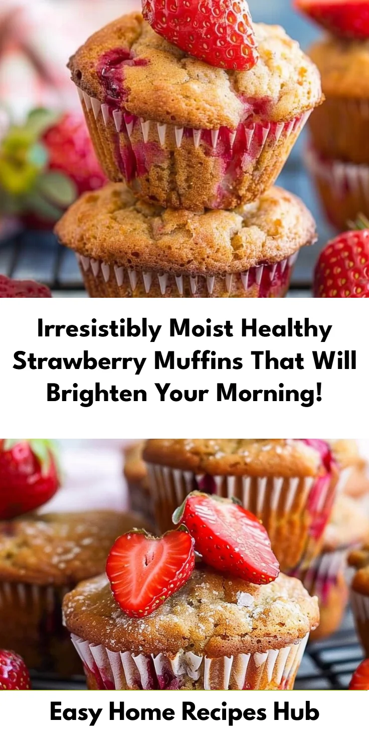 Healthy Strawberry Muffins