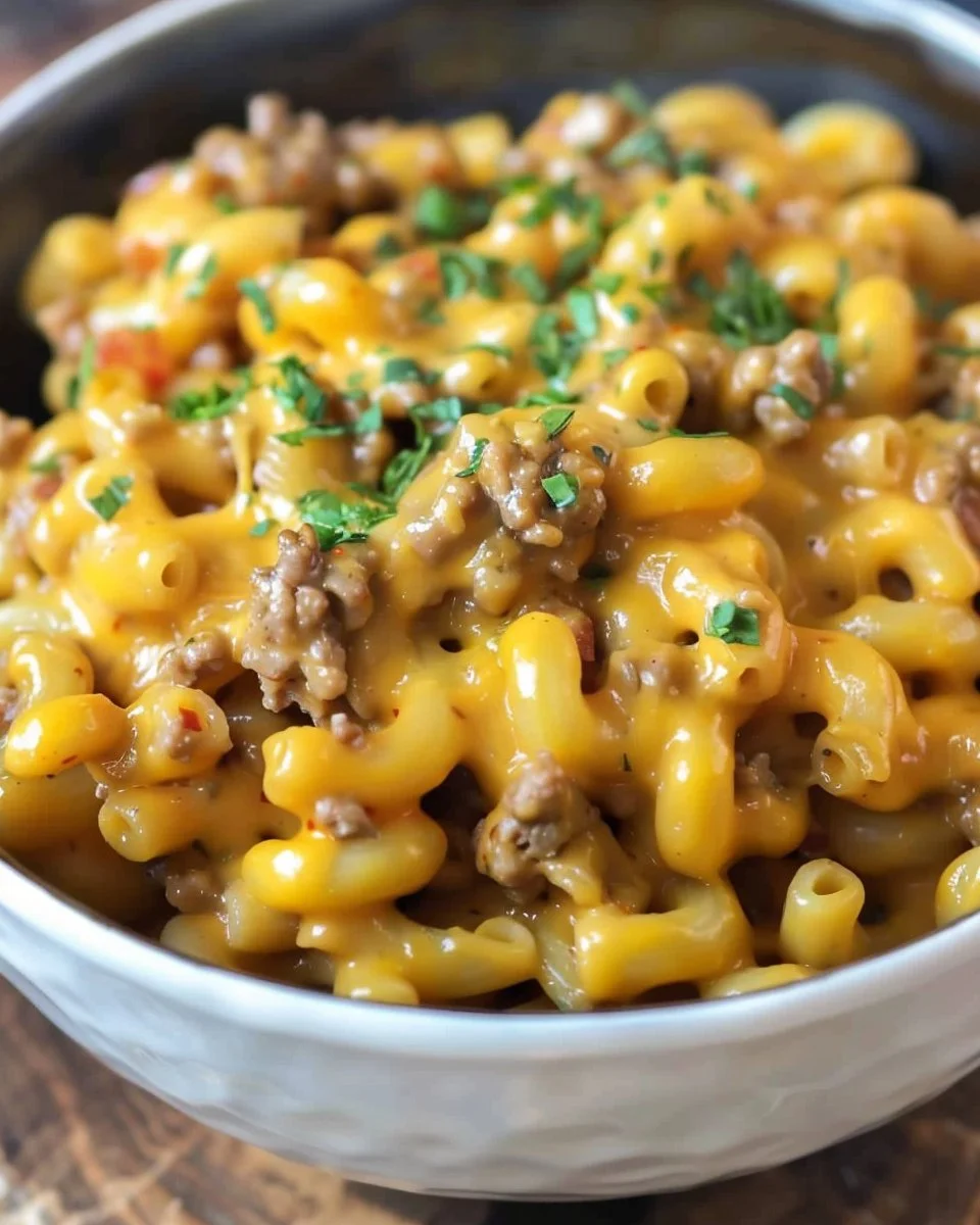 Homemade Hamburger Helper Cheeseburger Macaroni