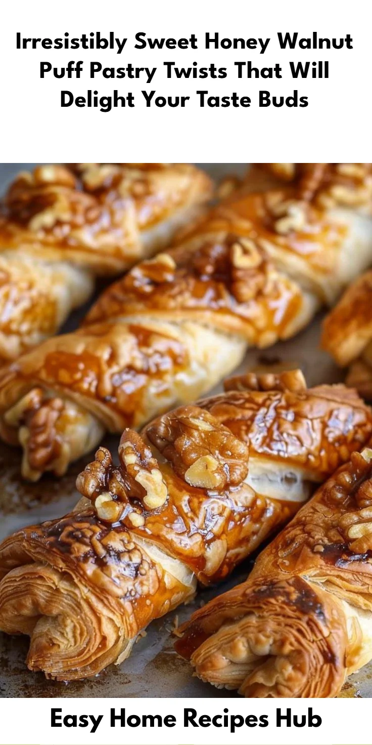 Honey Walnut Puff Pastry Twists Recipe