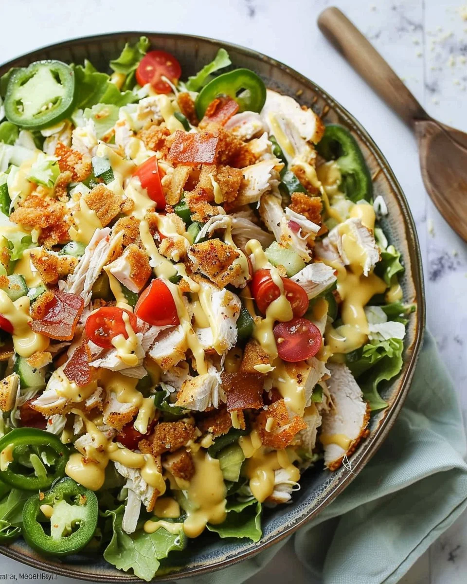 Jalapeno Popper Chicken Salad (Wendy's Copycat!)