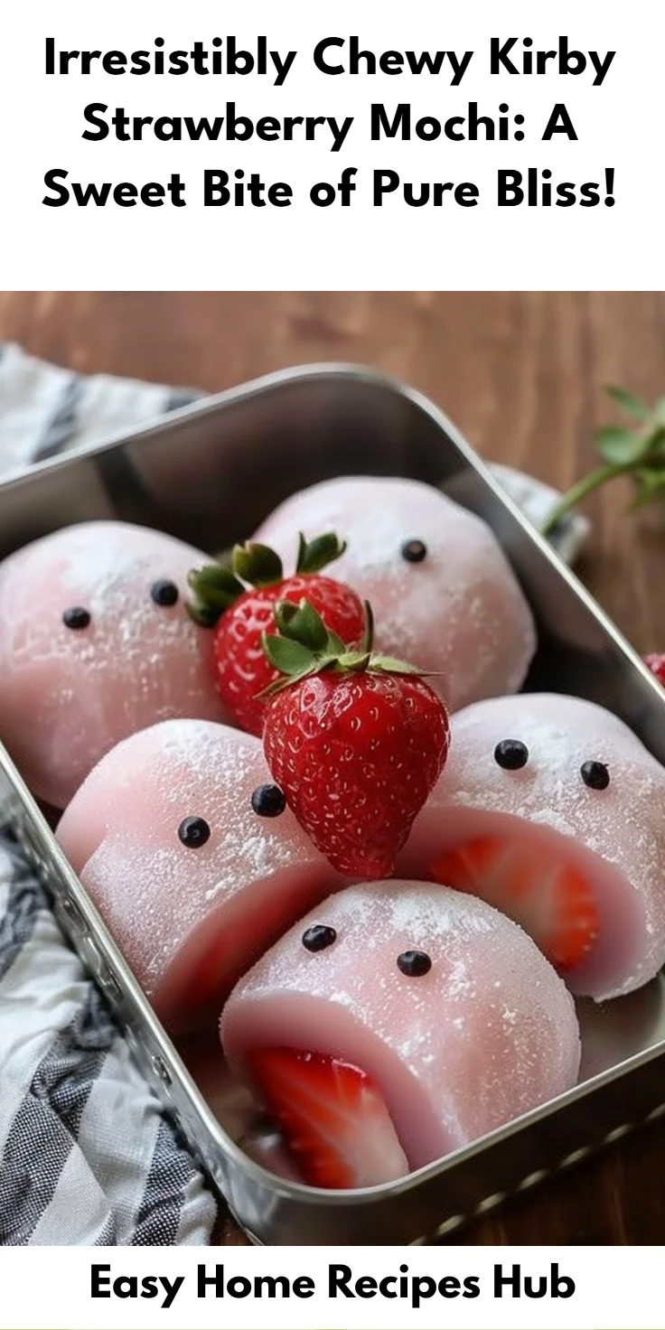 Kirby-Inspired Strawberry Mochi
