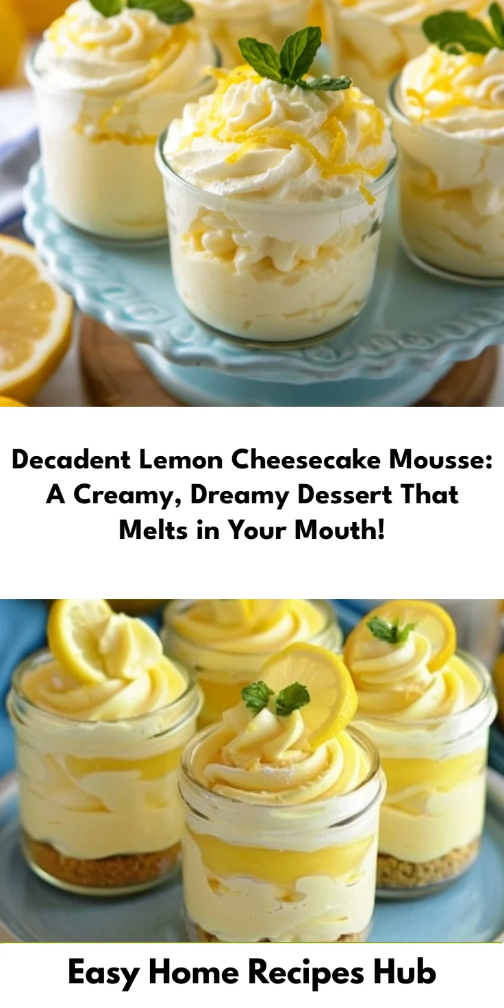 Lemon Cheesecake Mousse Recipe