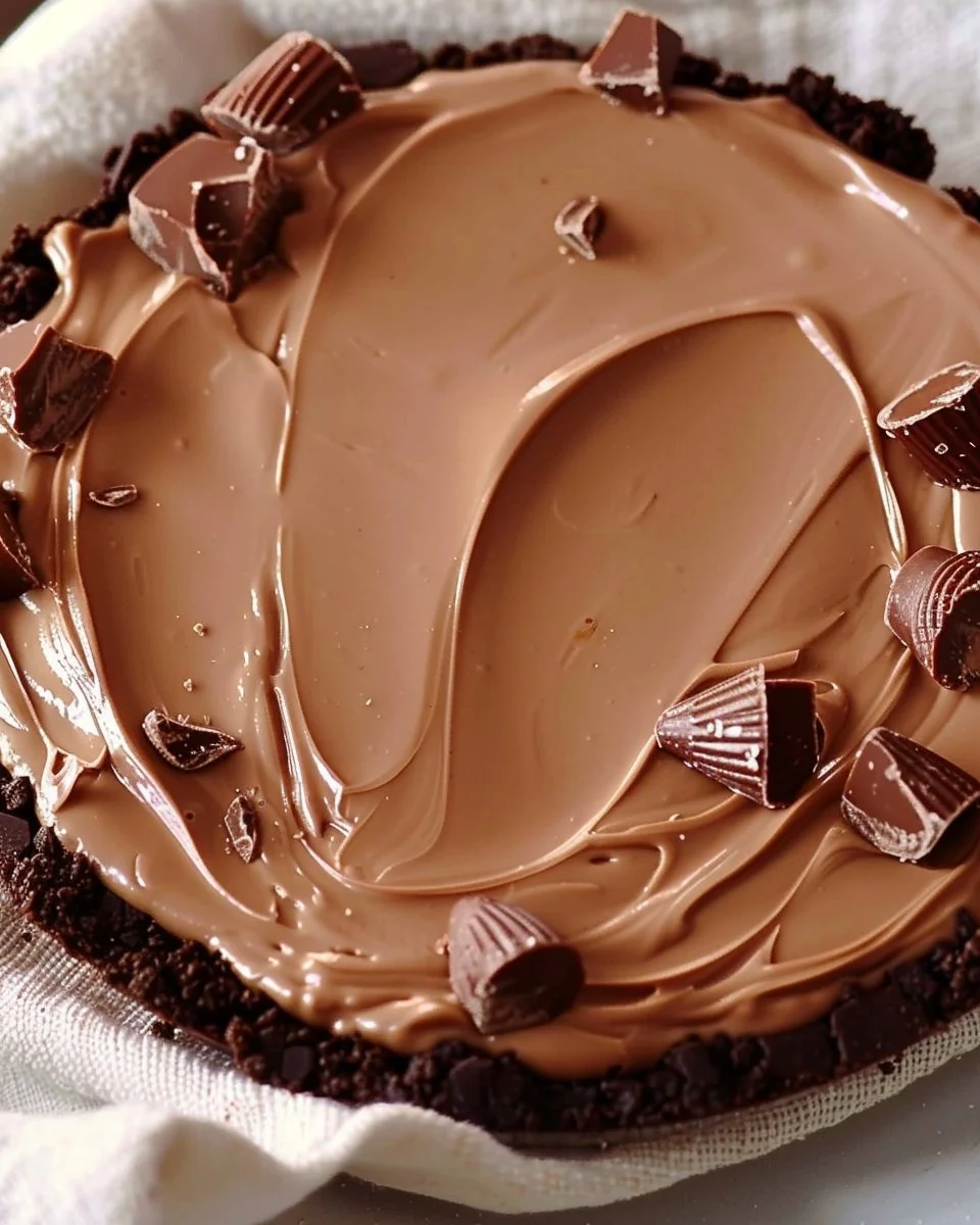 No-Bake Reese Peanut Butter Cups Pie