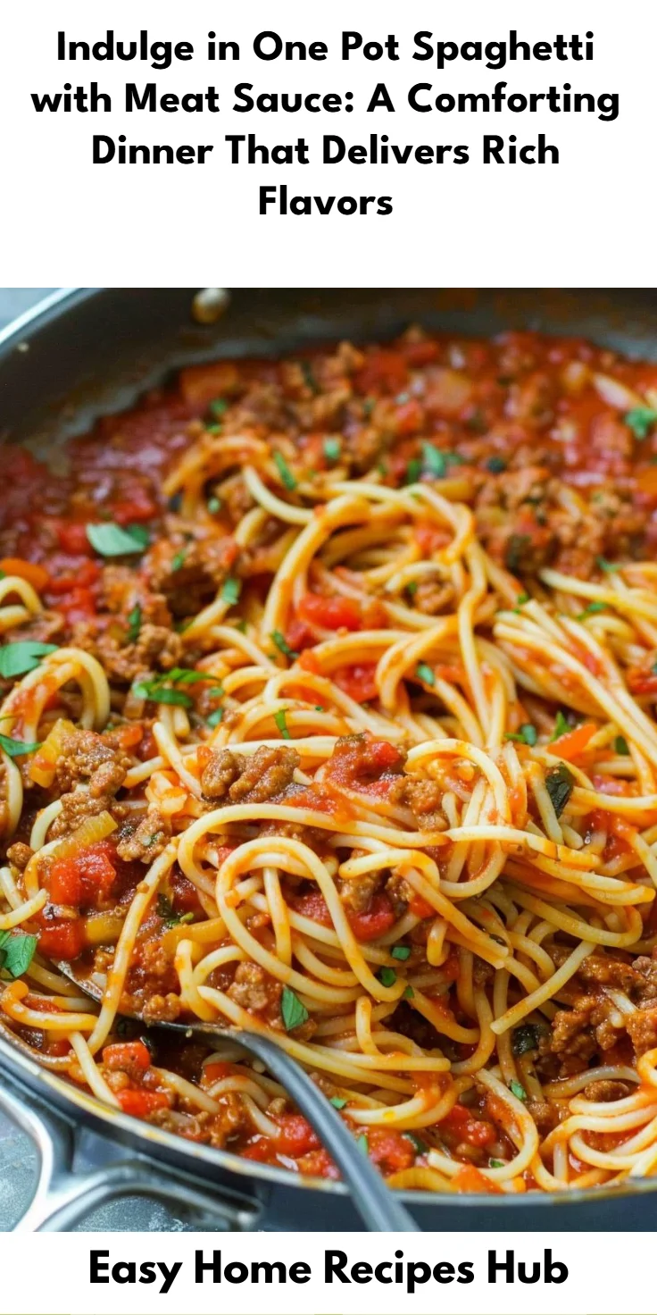 One-Pot Spaghetti with Meat Sauce