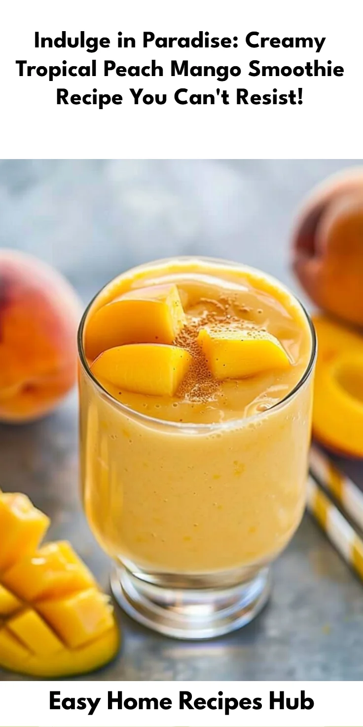 Peach Mango Smoothie Recipe
