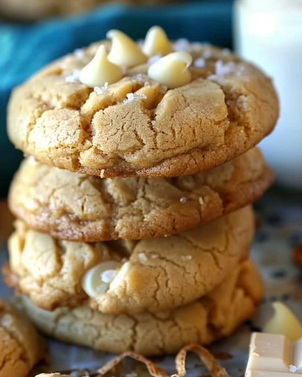 Peanut Butter White Chocolate Chip Cookies