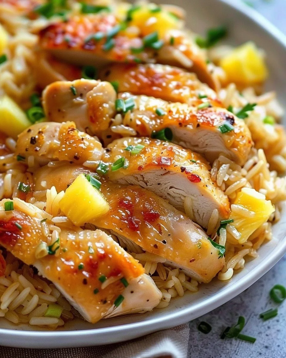 Pineapple Chicken and Rice Dinner
