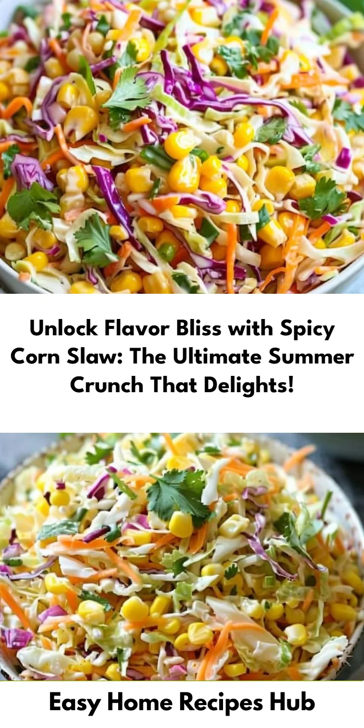 Spicy Corn Slaw: The Ultimate Summer Crunch