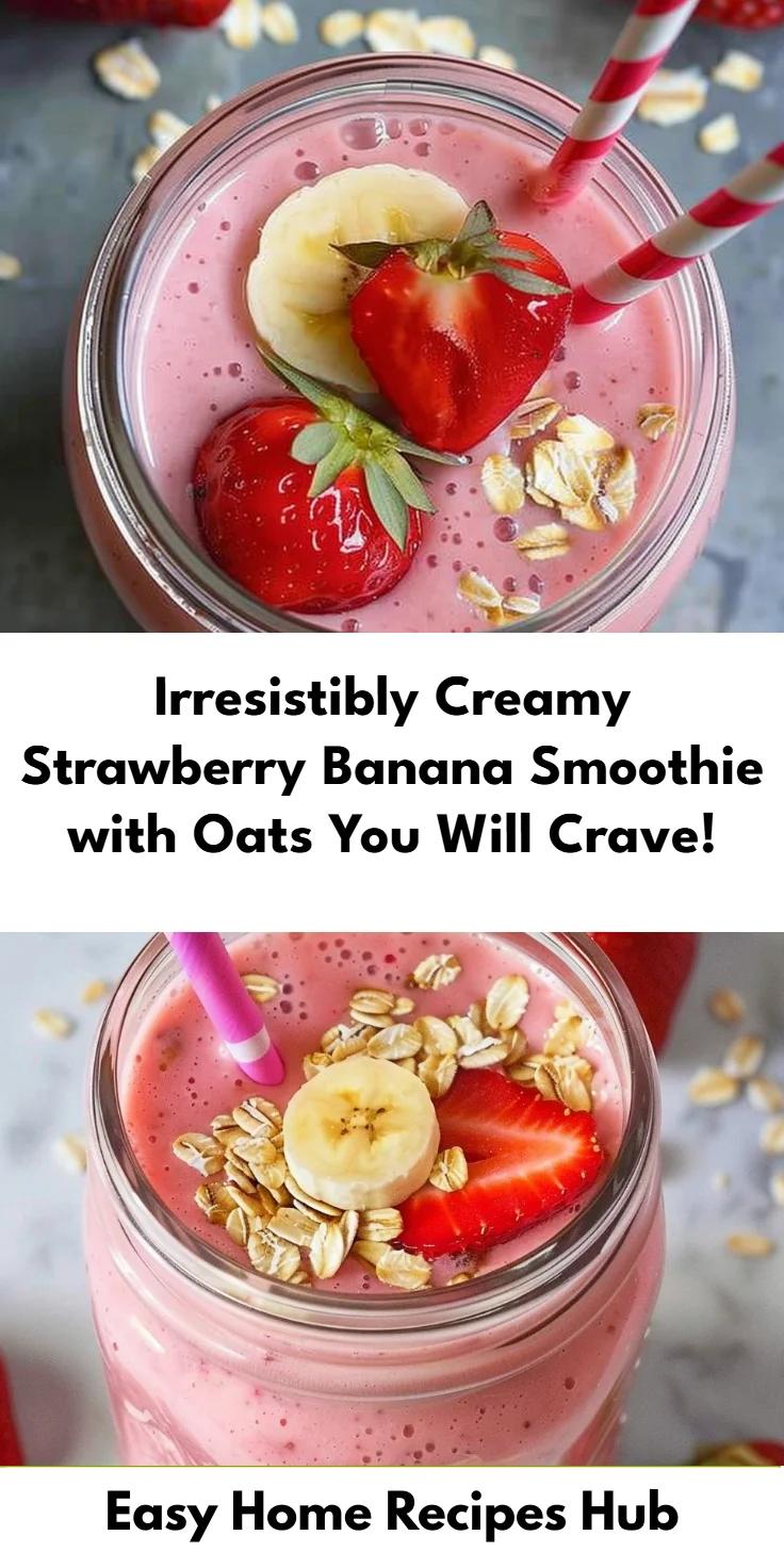 Strawberry Banana Oat Smoothie